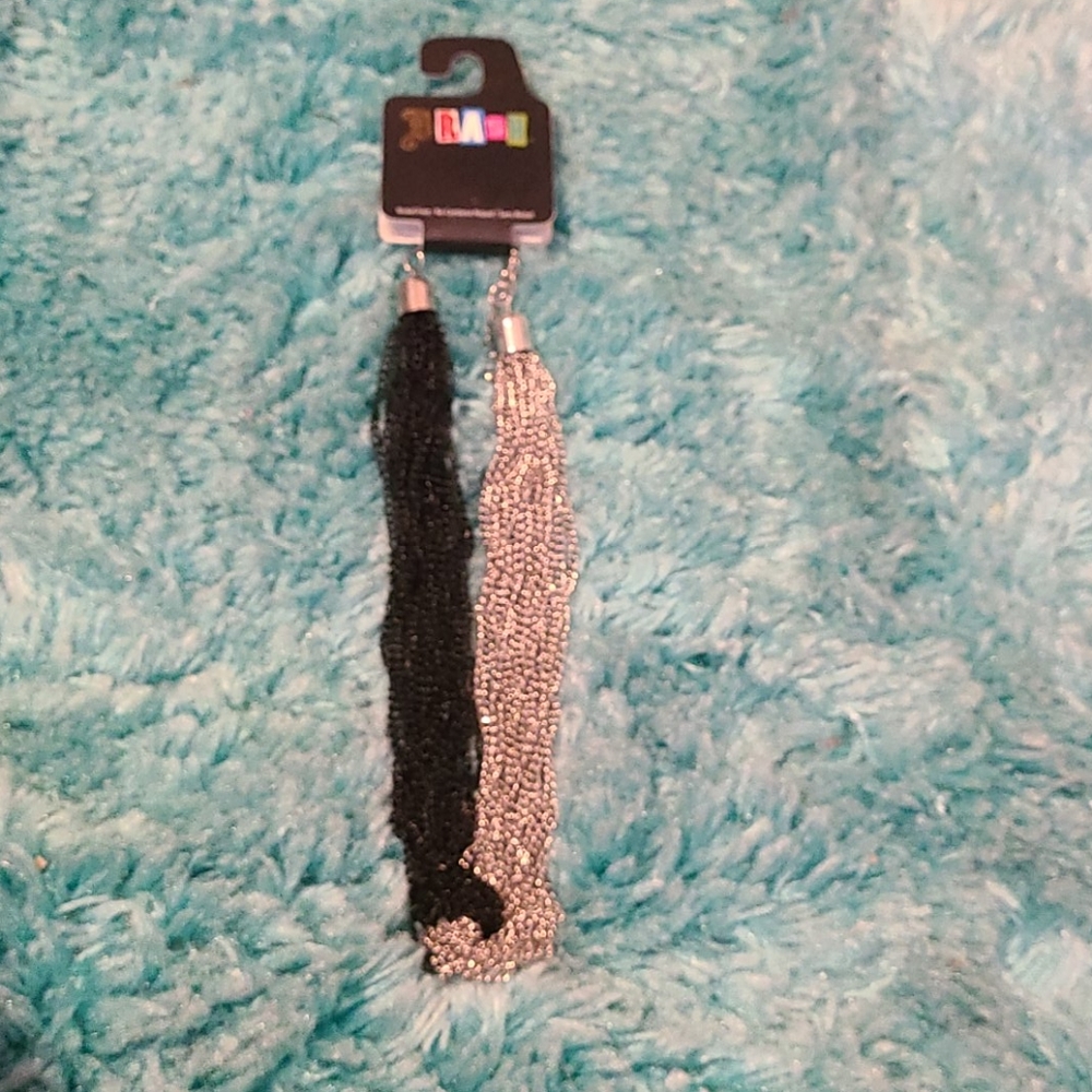 Brash Nickle Free black and silver Necklace